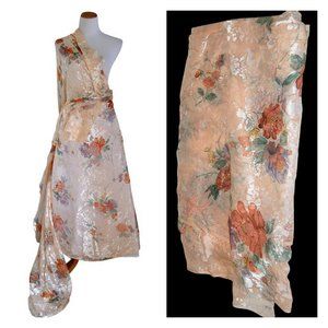 Floral Fabric Chiffon 4 yards